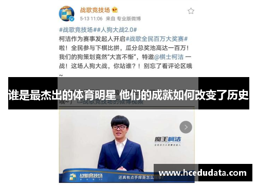 谁是最杰出的体育明星 他们的成就如何改变了历史